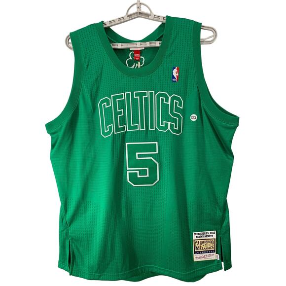 Celtics 2012 Kevin Garnett #5 Jersey 2XL Mitchell & Ness NEW Collectors Item - Picture 2 of 9